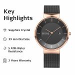 Bering Black Analogue Men’s Watch – 14639-166