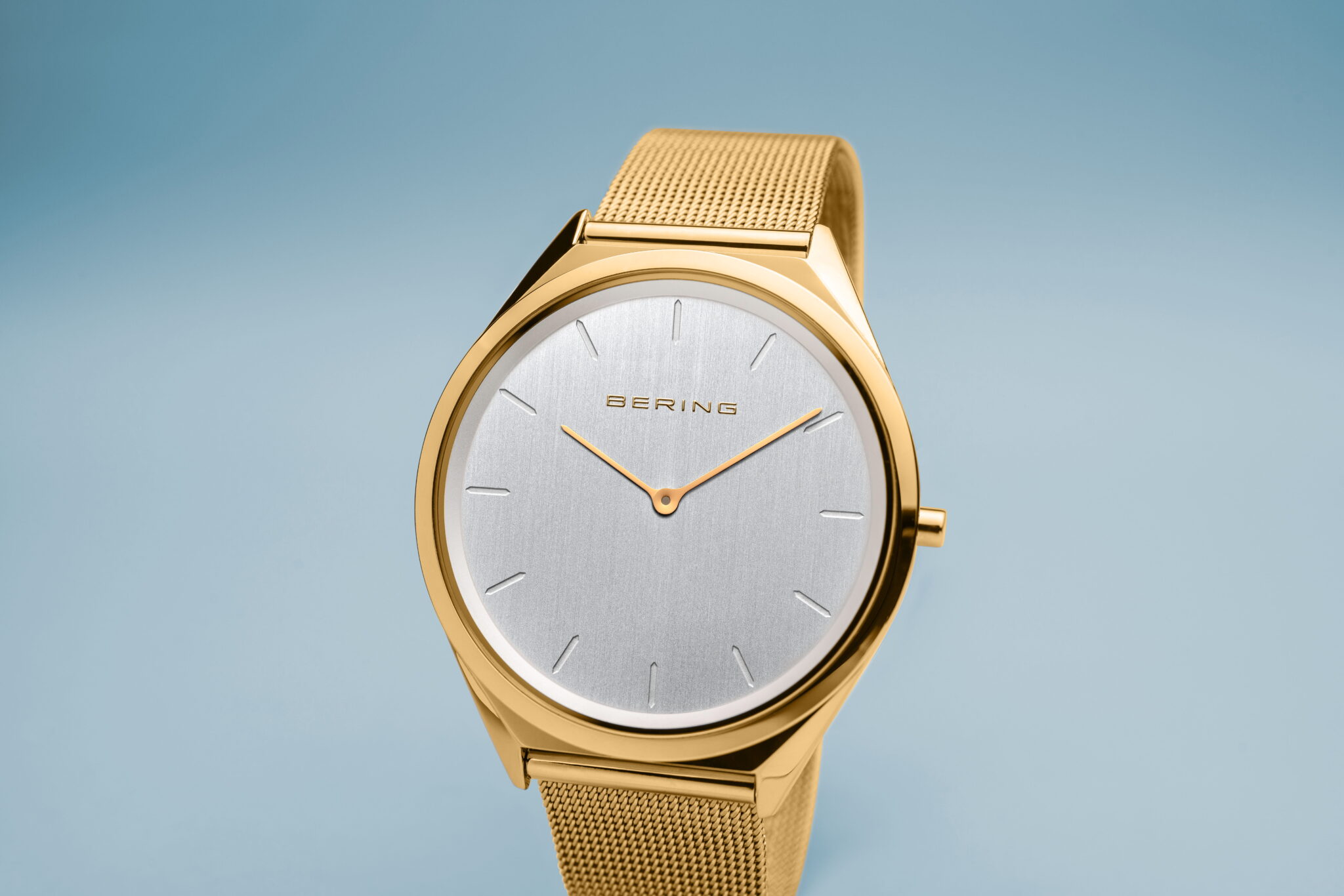 BERING's Ultra Slim Blue Analog Men Watch -17039-227