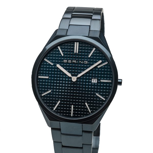 Bering Ultra Slim Blue Analogue Men Watch