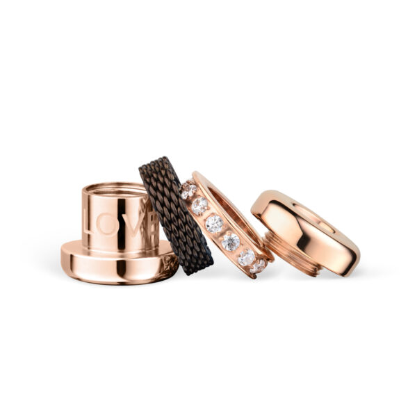 BERING Bracciale Donna Arctic Symphony 613-70-190 - Acciaio Inox 316L, Eleganza Glaciale, Lunghezza 19cm